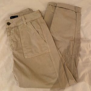 Beige cargo pants from top shop